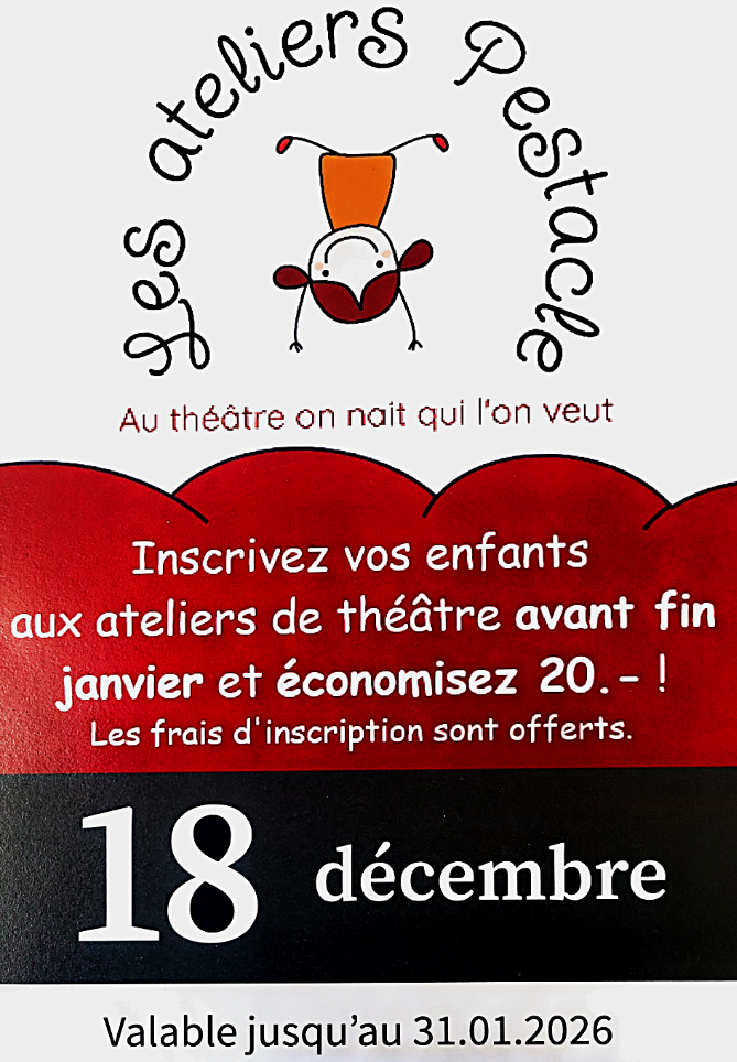 Profitez de l'offre du calendrier de l'avent des commerçants du Val-de-Ruz